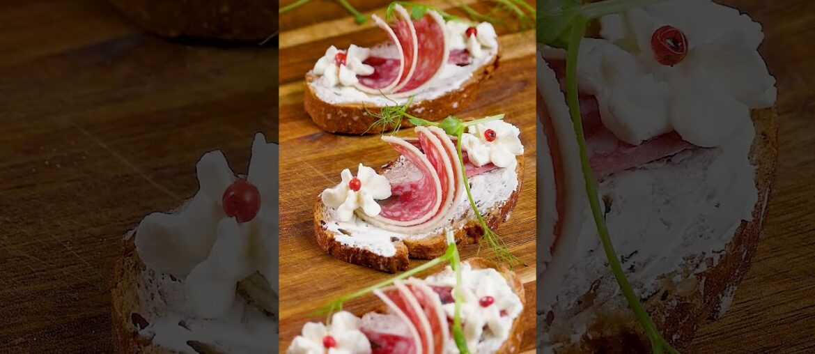 Canapes tricks for you! Easy appetizer recipes for parties #snack #food #cooking #appetizer