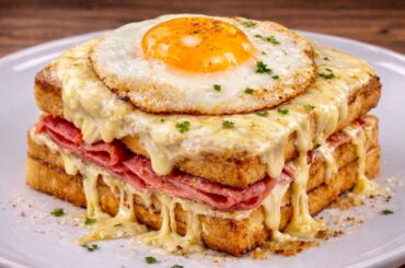 Easy Croque Madame Recipe – French Toast Sandwich with Egg
