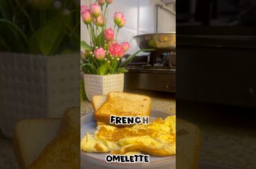FRENCH OMELETTE RECIPE 🍳 #shorts #viral #cooking #food #trending