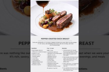 🧑‍🍳🔥HESTORY OF PAPPE-CRUSTED DUCK BREST🔥 #culinarytips #chef #food #foryou