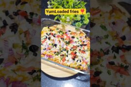 LOADED CHEESE FRENCH FRIES RECEIPE #cooking #food  #streetfood #delicious #recipe #asmr #shorts