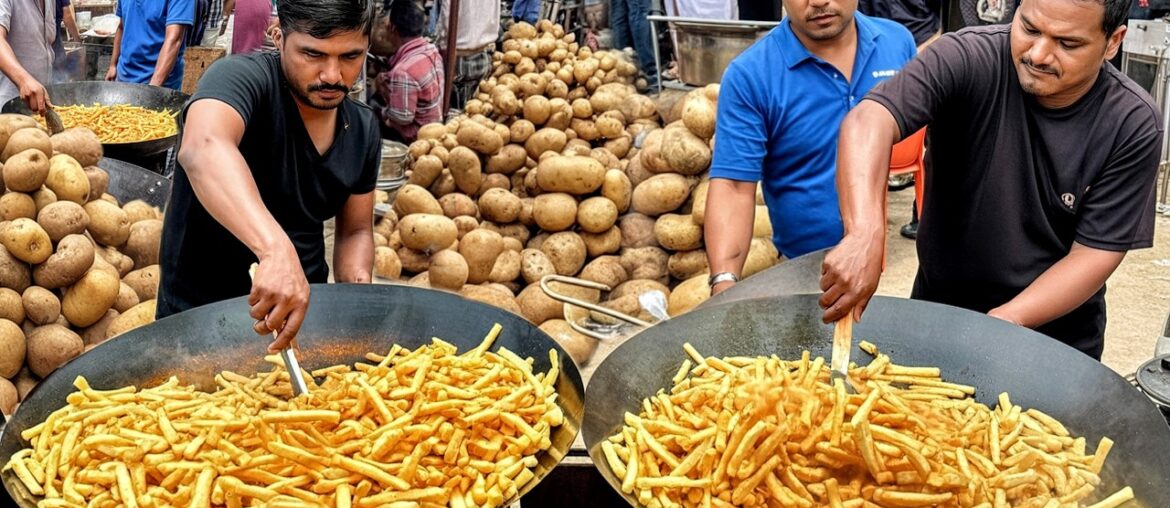 SUPER CRISPY FRENCH FRIES 😱 | Perfect Street Style Finger Chips Recipe | Potato Snacks Recipe