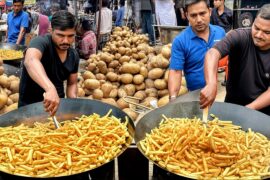 SUPER CRISPY FRENCH FRIES 😱 | Perfect Street Style Finger Chips Recipe | Potato Snacks Recipe