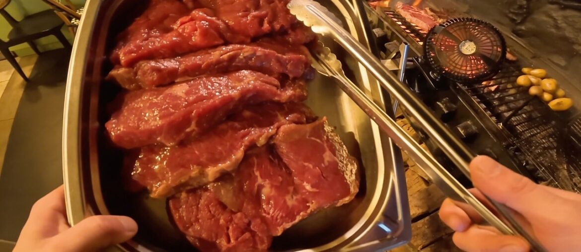 POV: Chef Grilling Steak Over Fire 🔥 French Restaurant Kitchen POV: Chef Grilling Steak Over Fire 🔥 French Restaurant Kitchen