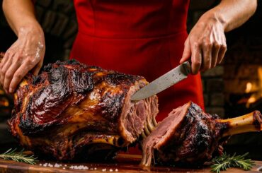 Cooking Lamb – French Fire Feast – Earth Oven, Clay & Orange