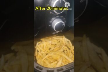 Crispy Air Fryer French Fries… My Kids Loved It! 🍟😍 #shorts #snacks #food #ytshorts #Vasunaveenasri