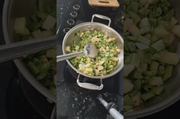 aalu or french beans ko jhatphat recipe #shortvideo #gardening #food #aalu #frenchbeans #recipe