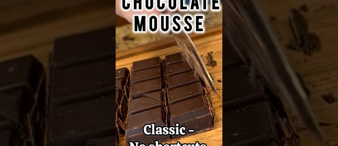 Classic French chocolate mousse 🍫 no gelatin, authentic recipe!