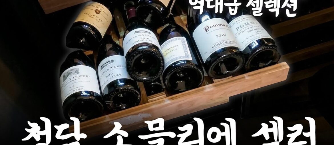 "현타옵니다" 프랑스 탑 와인들을 담은 역대급 소믈리에 셀러 공개!
