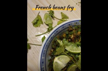 FRENCH BEANS FRY // SAATVIK VEG FOOD