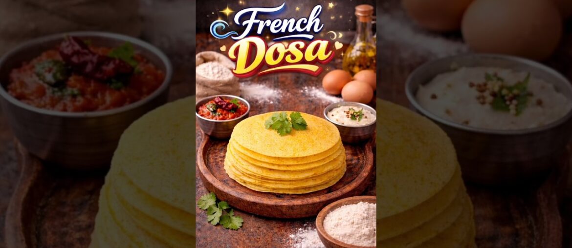 French Dosa #recipe #breakfast #snacks #dosa #frenchdosa #shorts #pancake
