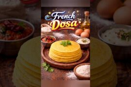 French Dosa #recipe #breakfast #snacks #dosa #frenchdosa #shorts #pancake