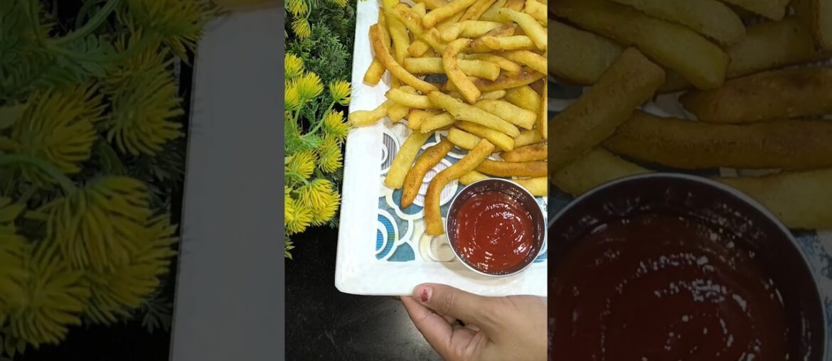 trending crispy Suji french fries 🍟 #viral #recipe #food #shorts