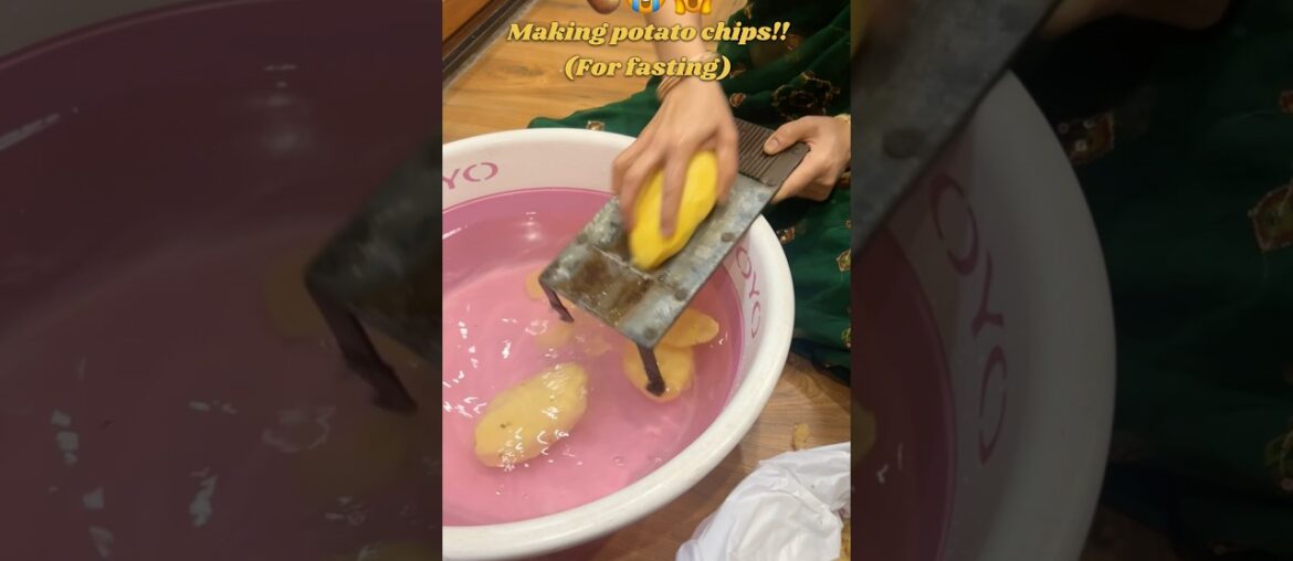 Potato chips from SCRATCH !!😭😭