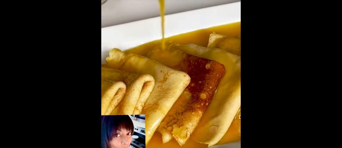 Crêpe Suzette 🍊🔥 | The Most Elegant French Dessert