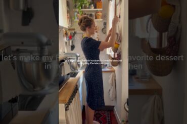 Let’s make my husband’s favorite dessert in my tiny Parisian kitchen#paris #baking #recipe #dessert