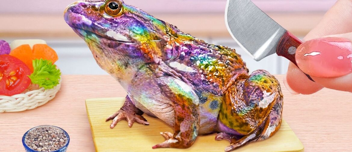 Top Of French Cuisine 🍜 How To Cook Fried French Frog Recipe 💜 Tina Mini Cooking