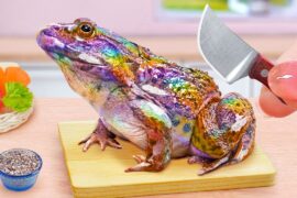 Top Of French Cuisine 🍜 How To Cook Fried French Frog Recipe 💜 Tina Mini Cooking