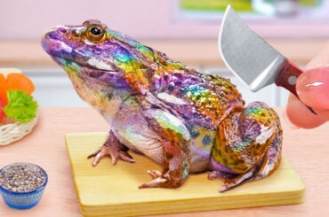 Top Of French Cuisine 🍜 How To Cook Fried French Frog Recipe 💜 Tina Mini Cooking