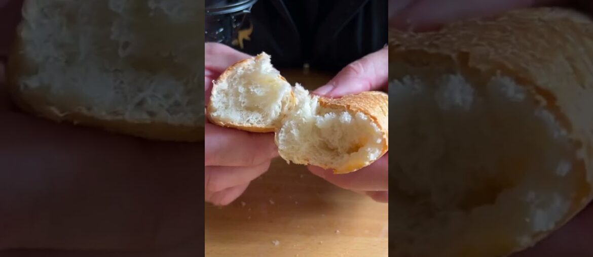 Eating French baguette. #food #asmrsounds #mukbang #bread #crunchy