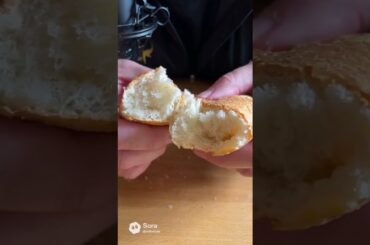 Eating French baguette. #food #asmrsounds #mukbang #bread #crunchy