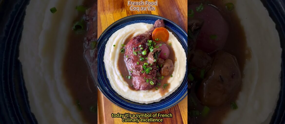 France Food : Coq au Vin 🍷 #france #food #shorts