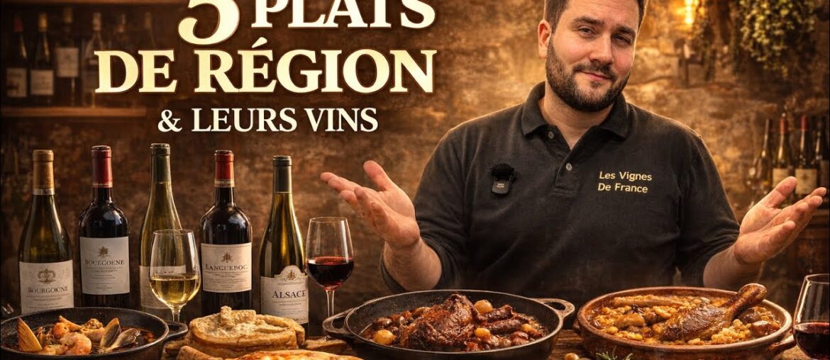 5 plats régionaux français… et les vins parfaits pour les accompagner 🍷