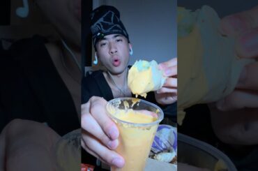eating taco bell with a cup of cheese mukbang🌮🔔🔥 would you order this?? #food #foodie #mukbang