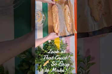 Easy French Baguette recipe – 3 Ingredients 5 minutes -  Anyone Can Do It! no kneading needed enjoy