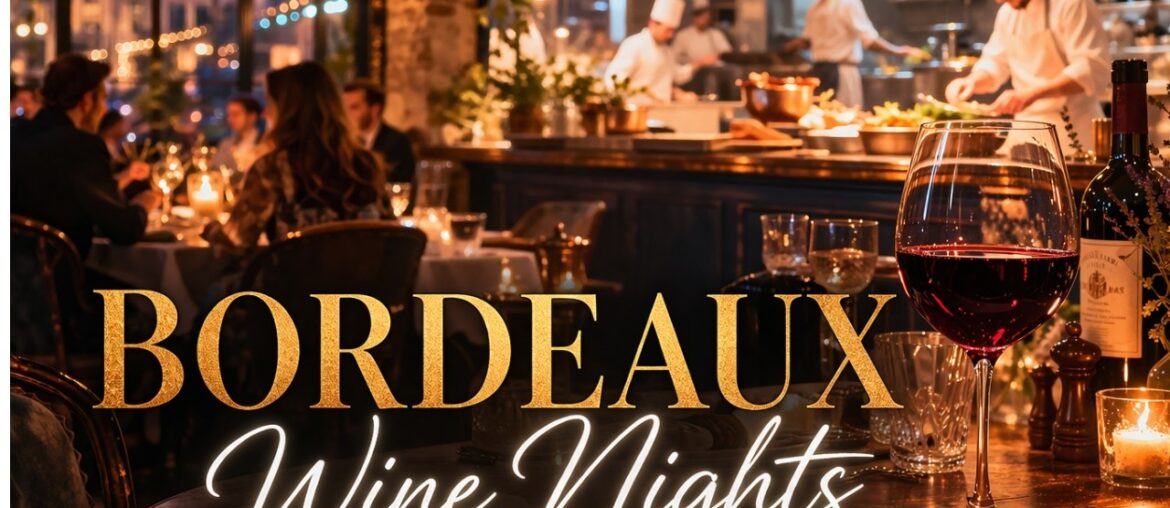 🍷 Bordeaux Wine Nights — Paris French Jazz Lounge for Elegant Dinner & Relax