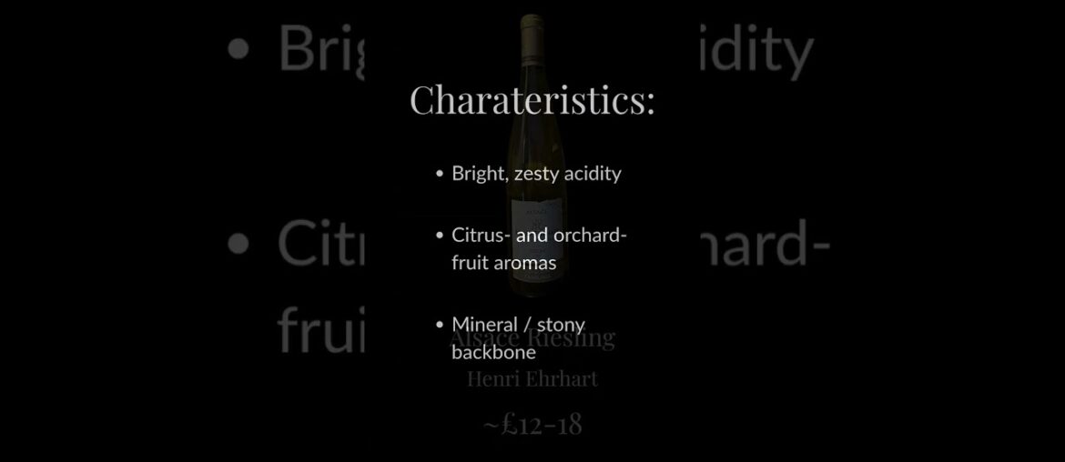 Classic Budget Wines #1 - Alsace Riesling