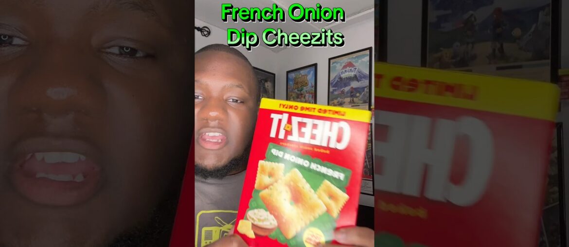 French Onion Dip Cheezits #snack #snacks #new