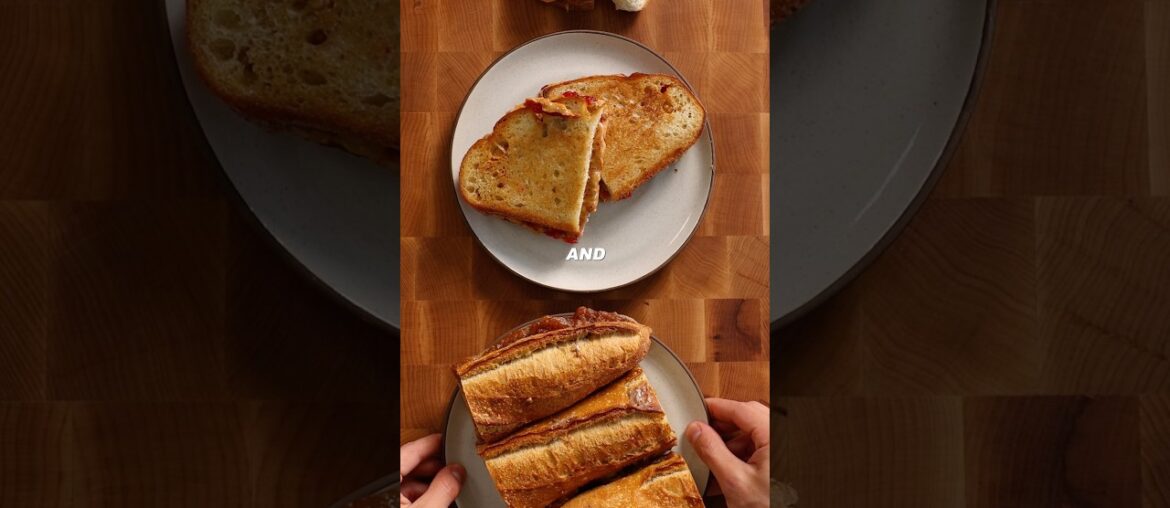 Cheap vs expensive PB&J #cooking #food #foodasmr #recipe