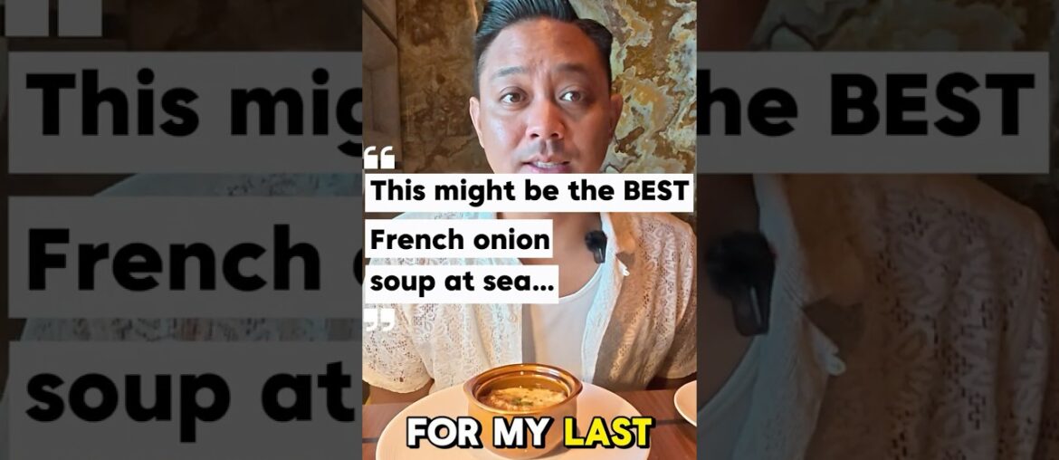 French Onion Soup at Cagney's Steakhouse 🧅 | Norwegian Gem Food Review