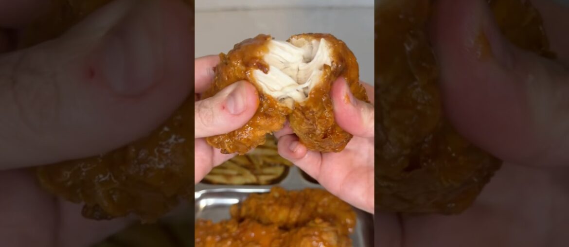 My 6 year old eats better than you do 🤯 Hot honey chicken tenders