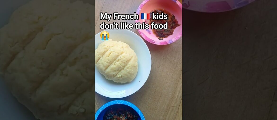 made 🇳🇬 native food for my French kids🇫🇷😭🤣 #frenchkids #viral  #eforiro #semolina #frenchfood