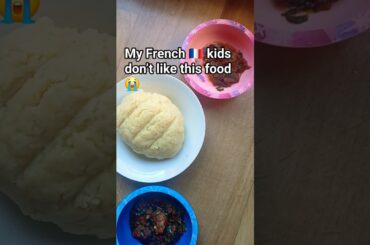 made 🇳🇬 native food for my French kids🇫🇷😭🤣 #frenchkids #viral  #eforiro #semolina #frenchfood