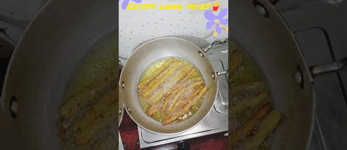 Perfect Long French Fries Recipe | Crispy & Crunchy Potato Fries #shortsfeed #ytshorts #recipe #food