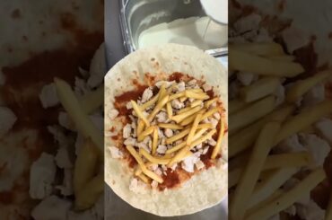 French Tacos Viande Escalope Sauce Harissa #BR3 #food #foodlover #Tacos #halal