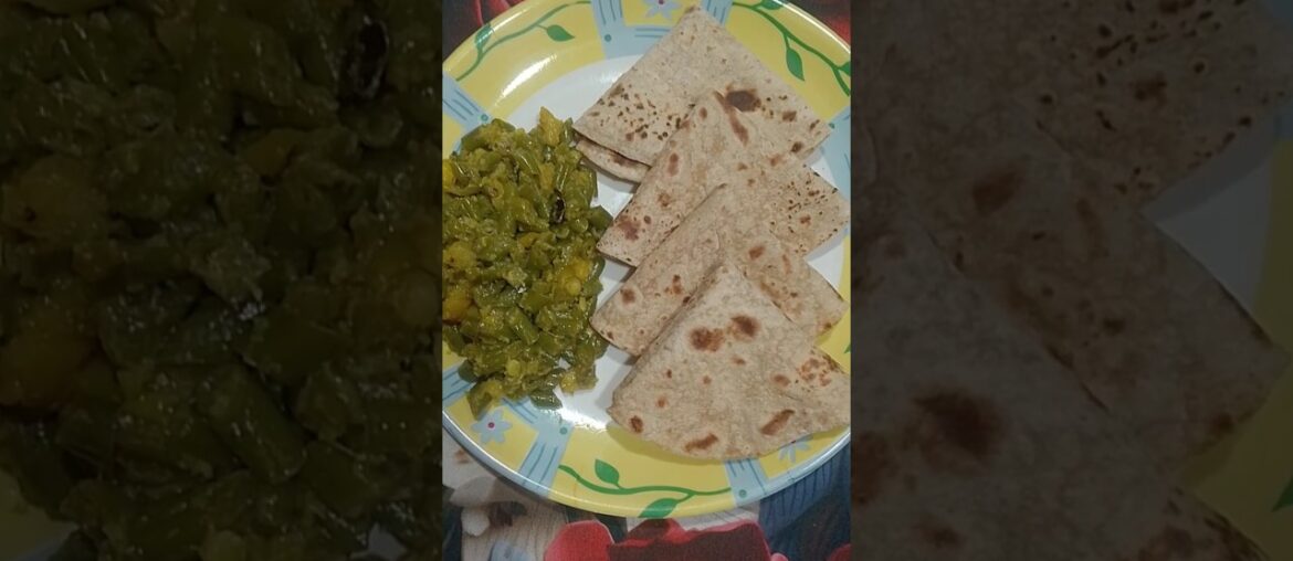 french beans aloo sabji roti🤤😋❤#shorts#shortfeed#youtubeshorts#rasoimagic01