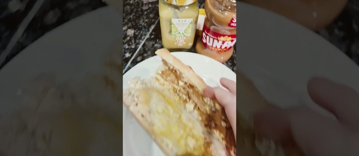 French #food #french #france #new #2026 #baguette #bread #lime #peanutbutter #fruit #supper #love
