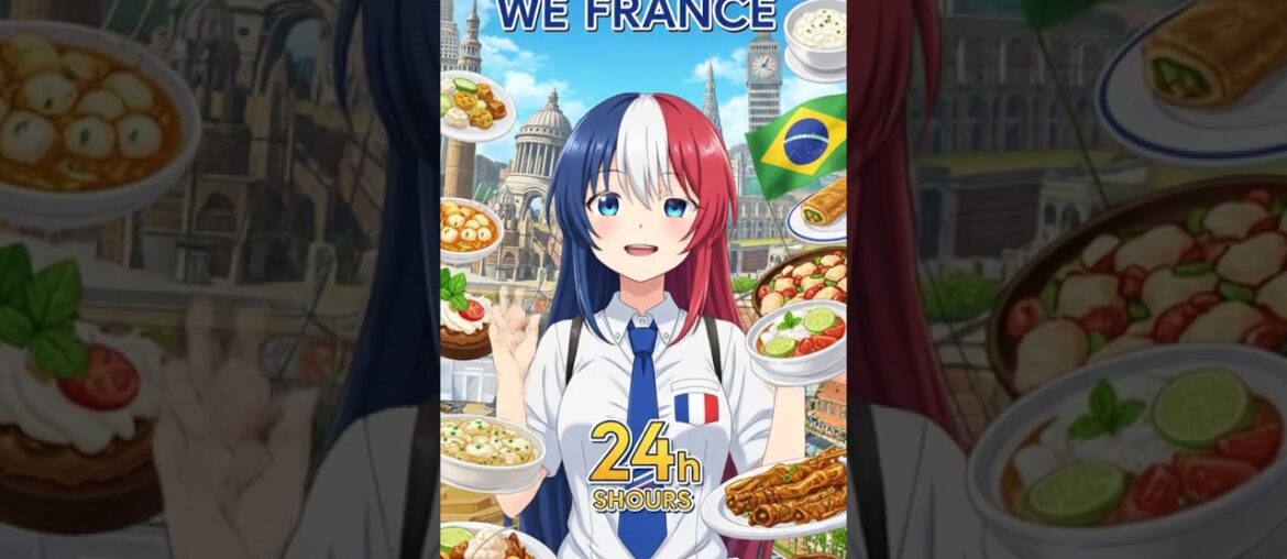 France Brazil food 24hour #shorts #viral #anime #trending ￼