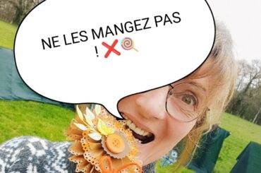 🍭SCRAP GOURMAND :Mes sucettes de printemps! (zéro déchet) 🌸