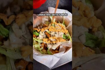 Loaded Fries with tenders🔥🥔🍟 #shorts #loadedfriesrecipe #loadedfries #viral #recipe