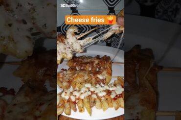 “Cheese Fries on Stick 😍 Crispy & Cheesy Street Style Recipe” #shorts