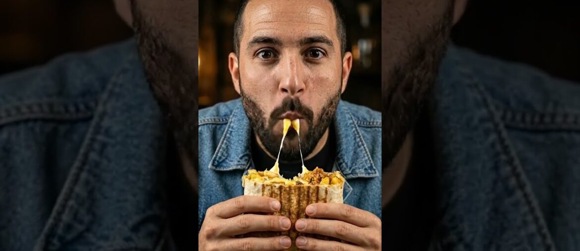 🌯 The Ultimate French Tacos Cheese Pull! 🤤 #ASMR