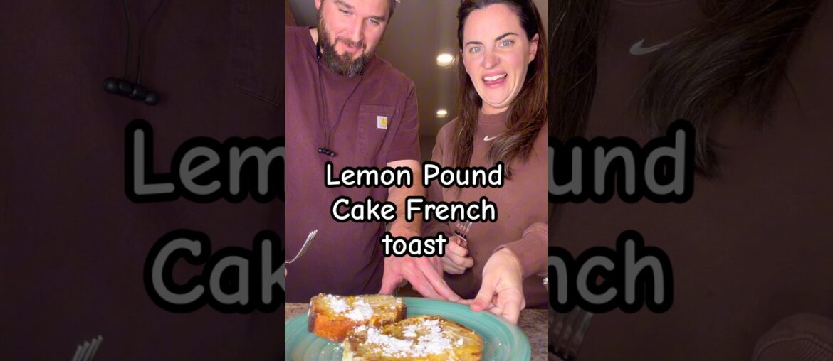 Lemon pound cake French Toast #frenchtoast #snacks #lemon #dessert #recipeshare #snack