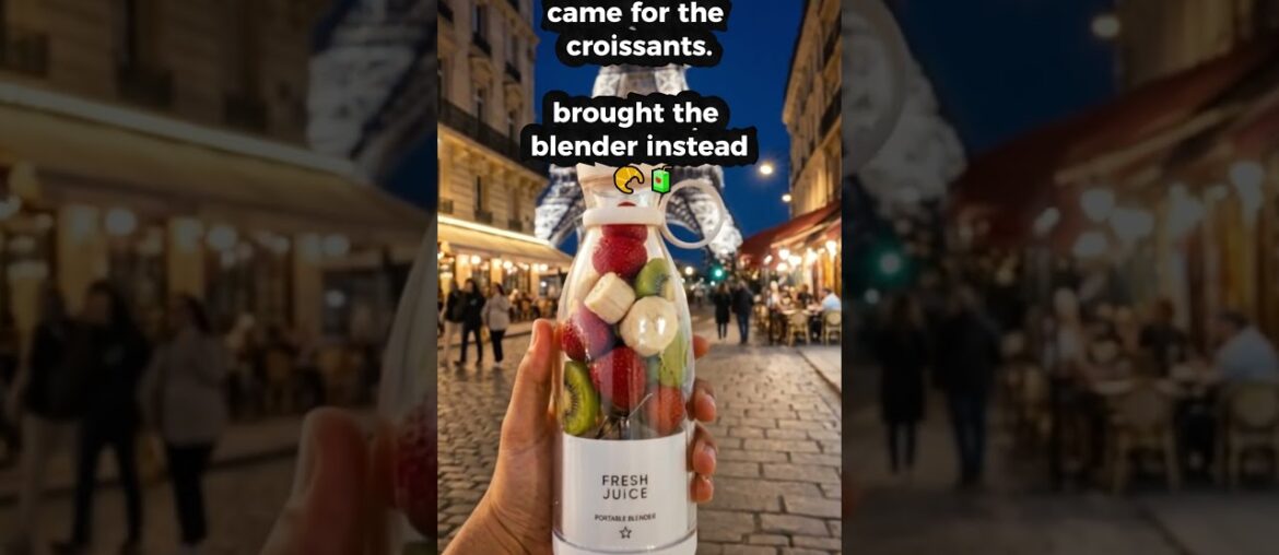 Making a Smoothie at the Eiffel Tower (The French Were Not Happy) 🗼🧃