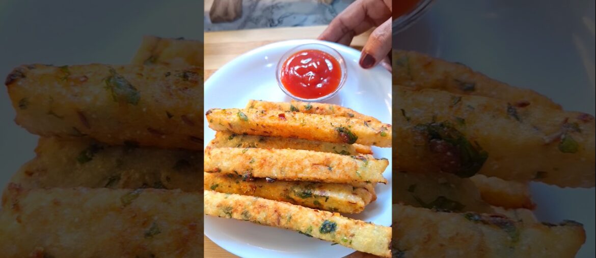 Leftover Rice Crispy Fries Recipe #shorts #snacks #viralvideo #shortsfeed #trending #youtubeshorts