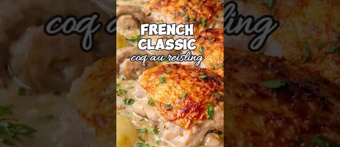 Better than Coq au Vin? 👀🇫🇷 #coqauriesling #onepanmeals #chickenrecipe